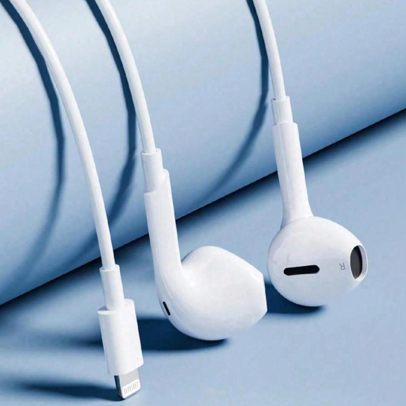 Wired In-Ear Headphones with Apple Lightning, Android Type-C, and 3.5mm Jack, Compatible with Mobile Devices, Low Power Consumption