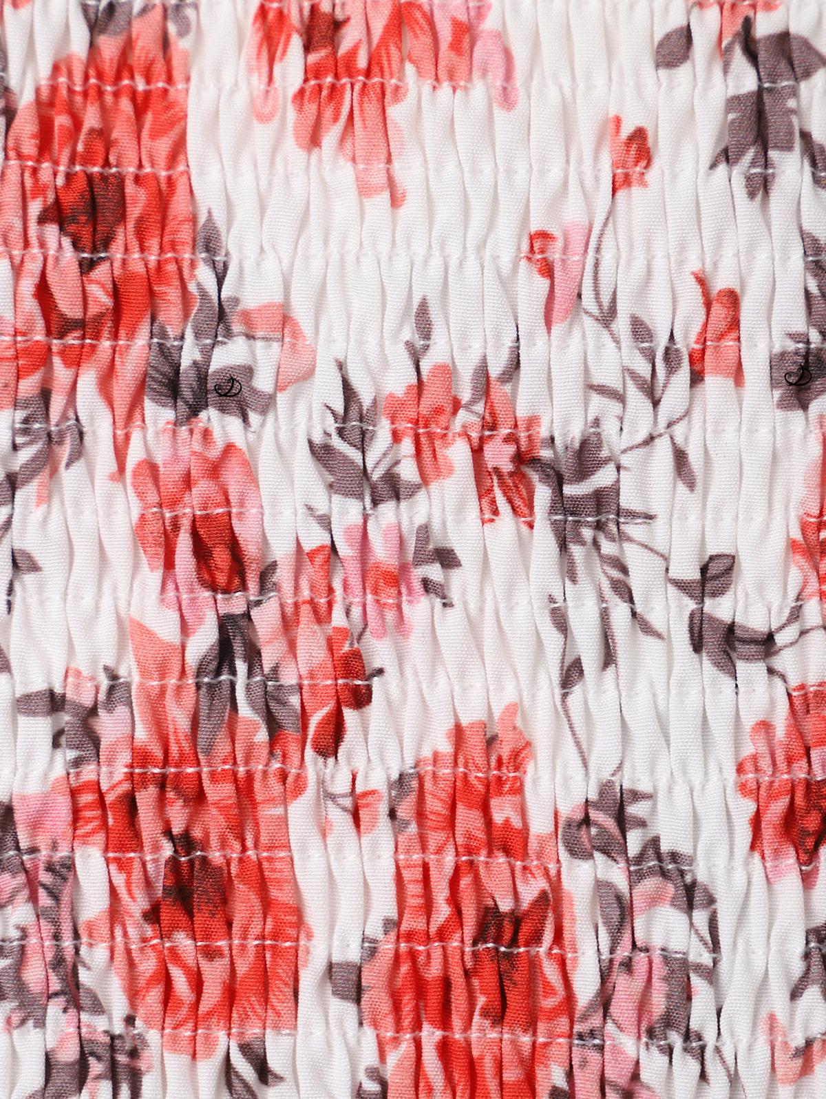 Women's Fashion Summer Dresses 2025 Floral Print Vacation Sundress Garden Party Dress Smock Back Ruffled Bowknot Mini Dress