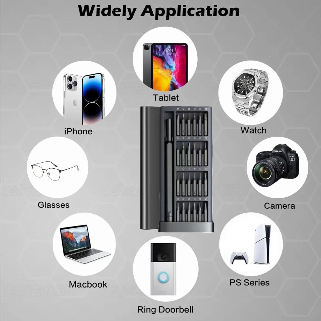 Precision Screwdriver Set, Small Screwdriver Kit with Magnetizer/demagnetizer, Mini Repair Tool Bag for Phone, Computer, Watch, Laptop, Ring Doorbell, Glasses, Electronics