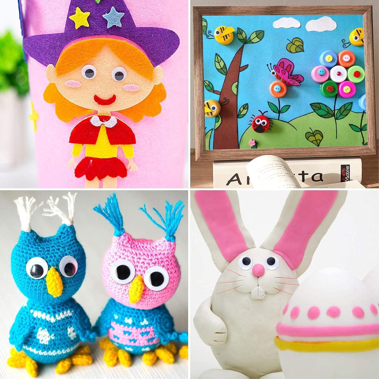 50 Pcs Self-Adhesive Googly Eyes, DIY Craft Decoration, 20mm Size, Perfect for Crafts and Creative Projects