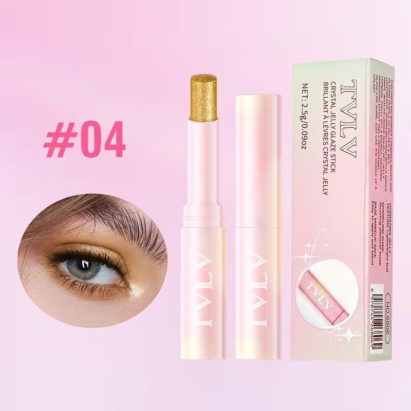 Jelly Shimmer Eyeshadow and Highlighter Stick, with an innovative stick design for ultimate convenience, available in multiple shades, perfect for everyday wear, parties, and gatherings. Smooth and easy to blend, long-lasting, a must-have treasure for beg
