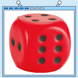 Zomiboo 2 Pcs 2.3'' Large Foam Dice for Classroom Jumbo 6 Sided Giant Dice Casino Party Decoration Squeeze Anxiety Stress Relieve Toy Gifts for Valentine's Day Adults Kids Board Game, Green White