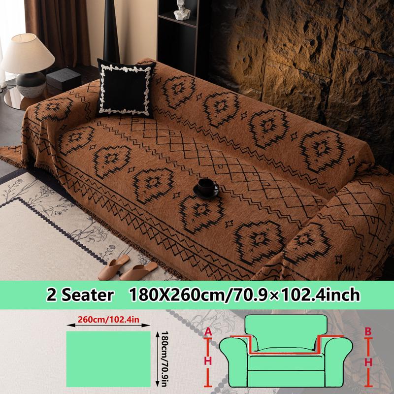 European Style Thickened Chenille Sofa Cover Blanket, Couch Covers, Warm Design, Multiple Colors & Sizes Available, Perfect for Living Room Decor