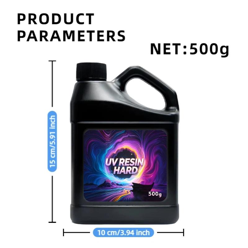 500G And 1000G Upgraded High-Capacity Crystal Clear UV Curing Epoxy Resin - a Brand New Formula Adhesive Resin That Requires No Mixing, Cures Quickly Under UV Or Sunlight, And Has a Transparent High Gloss End. It Is Suitable for Crafts