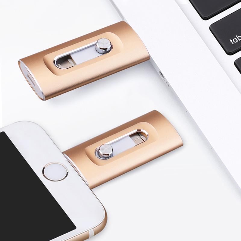3-in-1 Flash Drive, High-Speed USB 3.0 OTG Pen Drive with Type-C Adapter for Android Phones, PC and More Devices