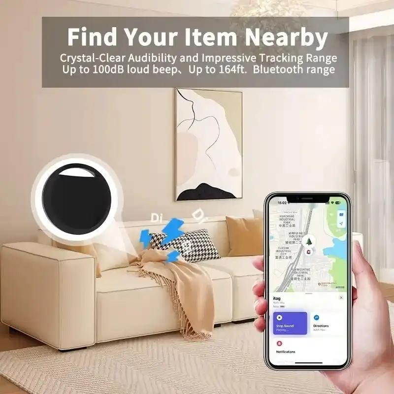 Smart Apple Phone Tracker, Bluetooth-compatible Compatible Tag for Keys Wallet Luggage Pet Finder, Anti-Loss Device for iOS Users
