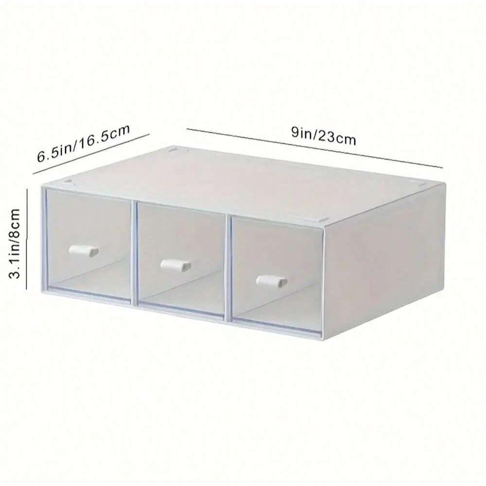 3 Layer Tea Bag Storage Box, Multi-Compartment Plastic Organizer, Multi Compartment Design, Dustproof Drawer Box for Coffee Capsules, Kitchen & Office Use, Kitchen Home Storage, Multilayer Storage