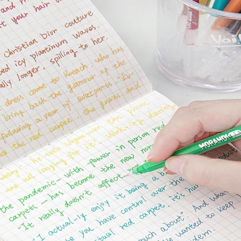 Languo gel pen set for drawing, featuring a 0.6mm tip, a wide range of colors, and a large-capacity ink pen. Ideal for writing, cards, DIY, coloring, doodling, handmade posters, and other artistic creations. Different colors can be stacked