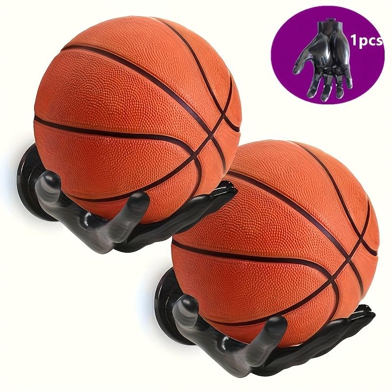 1pc Wall Mounted Basketball Hoop | Space-Saving Vertical Storage for Garages, Caves, Game Rooms - Durable, Easy-To-Install Multi-Ball Display for Players, Coaches