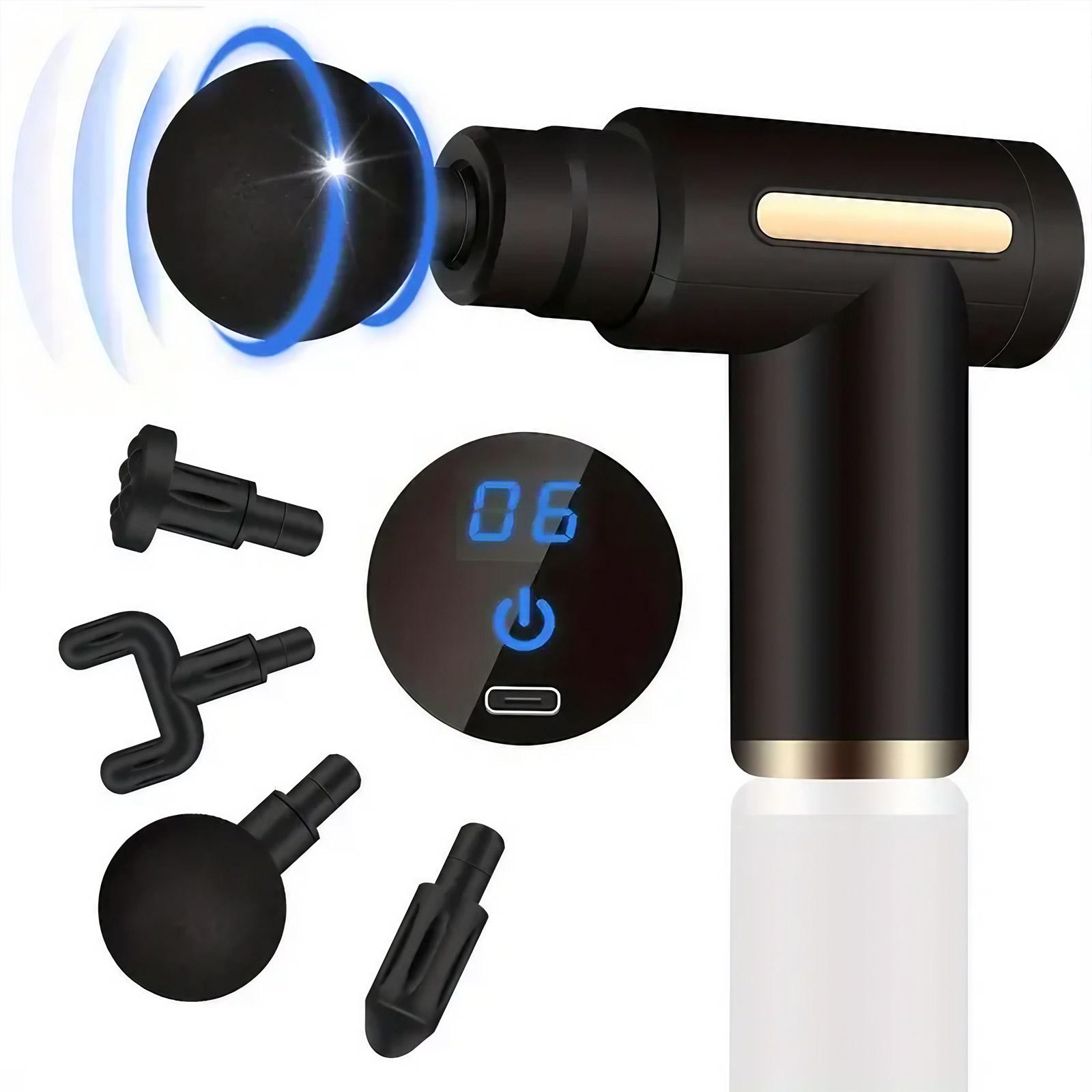 Professional Deep Tissue Massage Gun: High-Torque Portable Muscle Relaxation, Ergonomic Neck & Back Massager for Home Fitness Therapy, Health Gift Set.