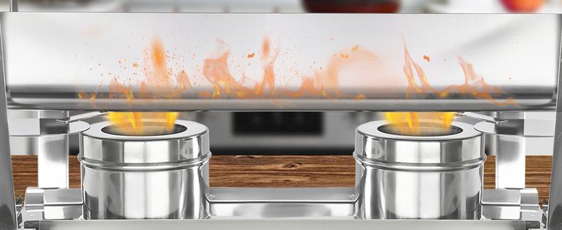 Kerilyn 4 Packs 9QT Chafing Dishes for Buffet Set, Rectangular Stainless Steel Food Warmer Sets with Lids, Food Pans, Water Pan and Fuel Holders for Restaurant Catering Parties Weddings Serving Food Warmer & Chafers Servers Sets