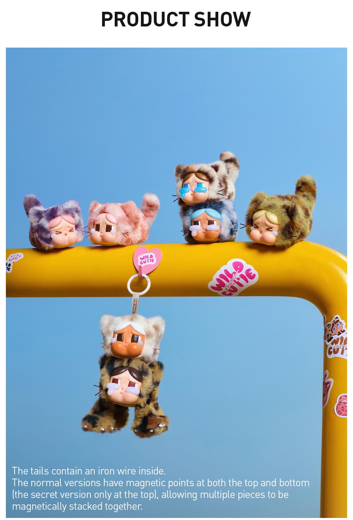 POP MART CRYBABY Wild but Cutie Series - Vinyl Plush Pendant Blind Box POP MART CRYBABY Wild but Cutie Series - Vinyl Plush Pendant Blind Box