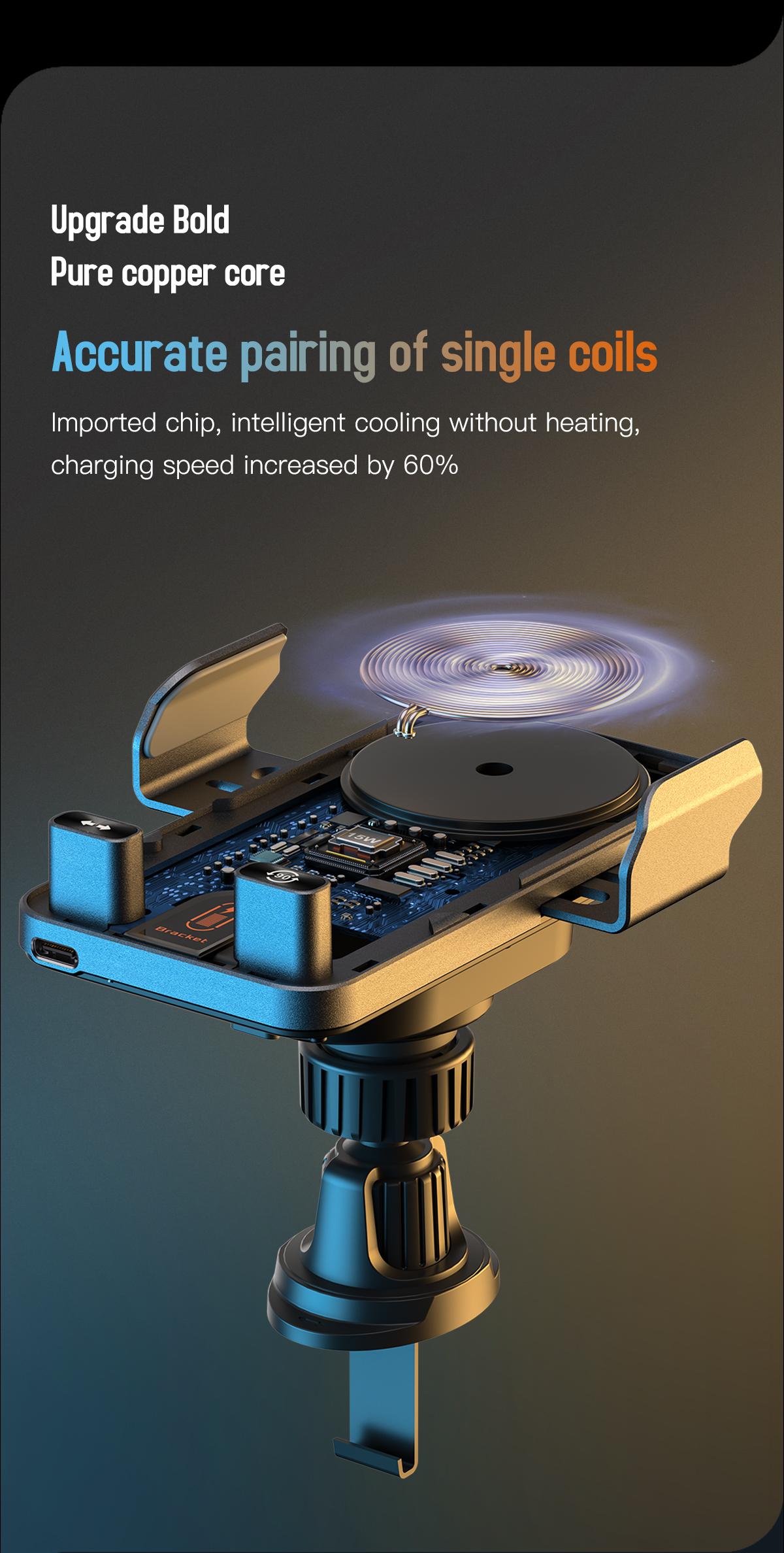 2026 new cool car wireless fast charging holder, intelligent sensor opening and closing, universal mobile phone navigation holder, 90-degree rotation, horizontal and vertical screen use, built-in ambient light, intelligent high-end navigation holder 2026 new cool car wireless fast charging holder, intelligent sensor opening and closing, universal mobile phone navigation holder, 90-degree rotation, horizontal and vertical screen use, built-in ambient light, intelligent high-end navigation holder