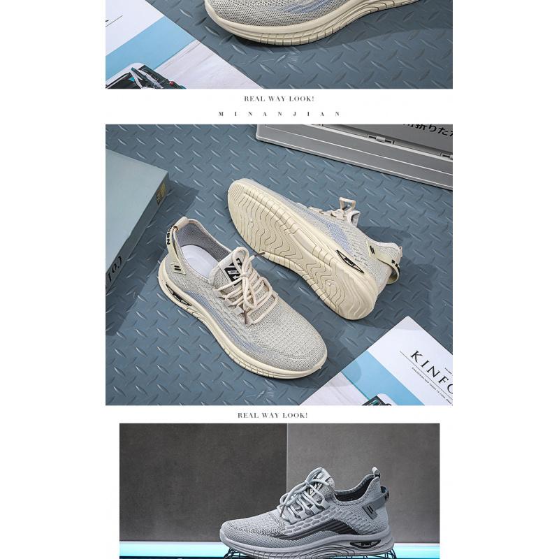 Men's Summer Thin Shoes 2026 New Versatile Mesh Running Shoes Breathable Sports Casual Flyknit Mesh Slip-On Shoes