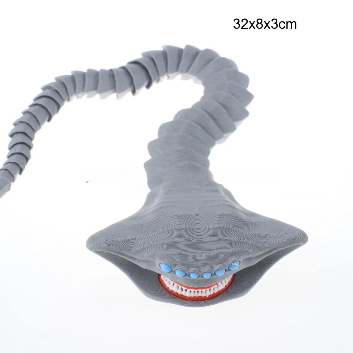 1/4pc 3D Printing Sea Eater Bloop Gran Maja Action Figure Model Toy Doll Christmas Gift Joint-movable Deep Sea Monster Figurines