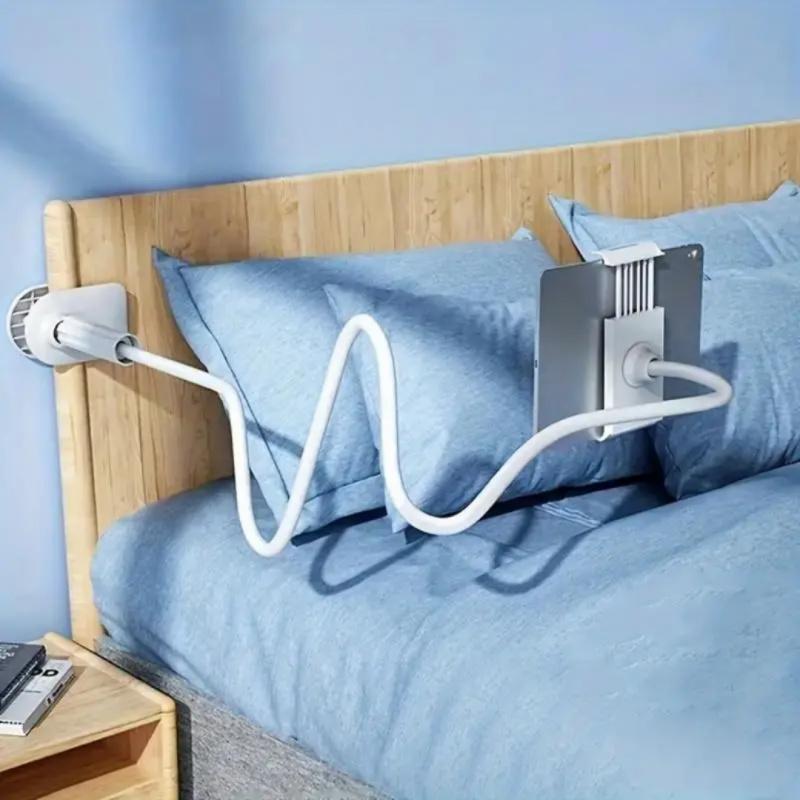 360-Degree Rotating Tablet & Phone Stand, Adjustable Bedside Mount with Flexible Spiral Base, Perfect Bedside Companion for Tablets and Smartphones, Tablet Holder, Tablet Accessories, Tablet Mounts, iPad Stand