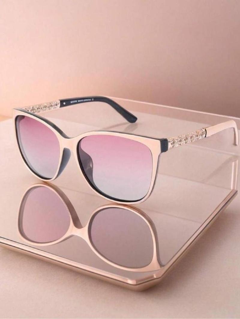 Women's Ombre Tinted Lens  Sunglasses, Trendy Casual Sunglasses for Everyday Use, Fashion Accessories for Outdoor Activities