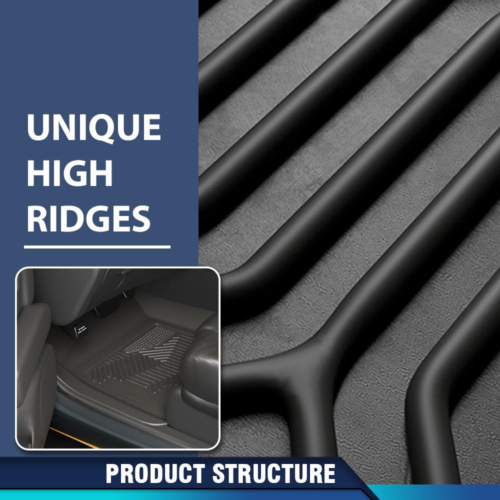 CROSSDESIGN 3PCS Floor Mats for PACIFICA 2017-2025 Plaid 3D Material Cargo Liners All-Weather Car Mats Anti-Slip Trunk Mat Accessories Custom Fit 7 and 8 passenger model CROSSDESIGN 3PCS Floor Mats for PACIFICA 2017-2025 Plaid 3D Material Cargo Liners All-Weather Car Mats Anti-Slip Trunk Mat Accessories Custom Fit 7 and 8 passenger model