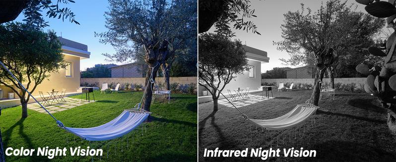 wansview 2.4Ghz WiFi Home Security Cameras Continuous Solar Power - Security Cameras Wireless for outdoor, SD/Cloud Storage (optional), Waterproof, 2K Color Night Vision, Works with Alexa/Google Home, camara de seguridad Springtok