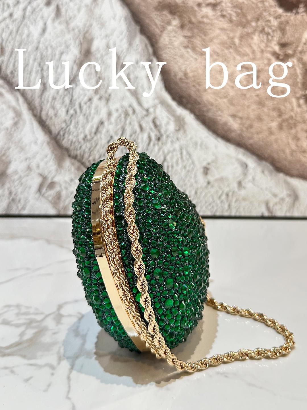 Women's Shiny Heart Evening Bag, Luxury Rhinestone Metal Chain Crossbody, Perfect for Parties, Weddings, Christmas Events