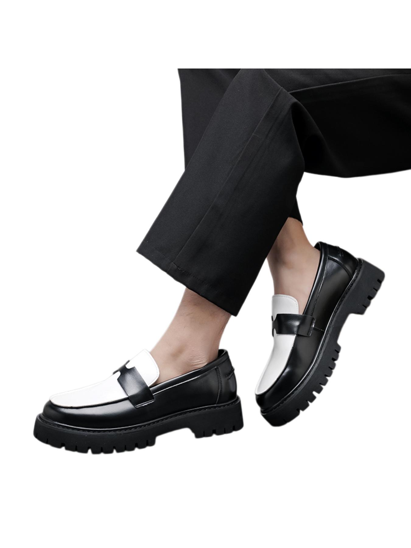 Men's Formal Dress Shoes, Patent Leather Shiny Mirror Surface Shoes, Thick Sole Platform Shoes, Suitable For Office, Saturday Banquet, Ball, Male Model Catwalk, Wedding, Groom, Hairstylist, Footwear