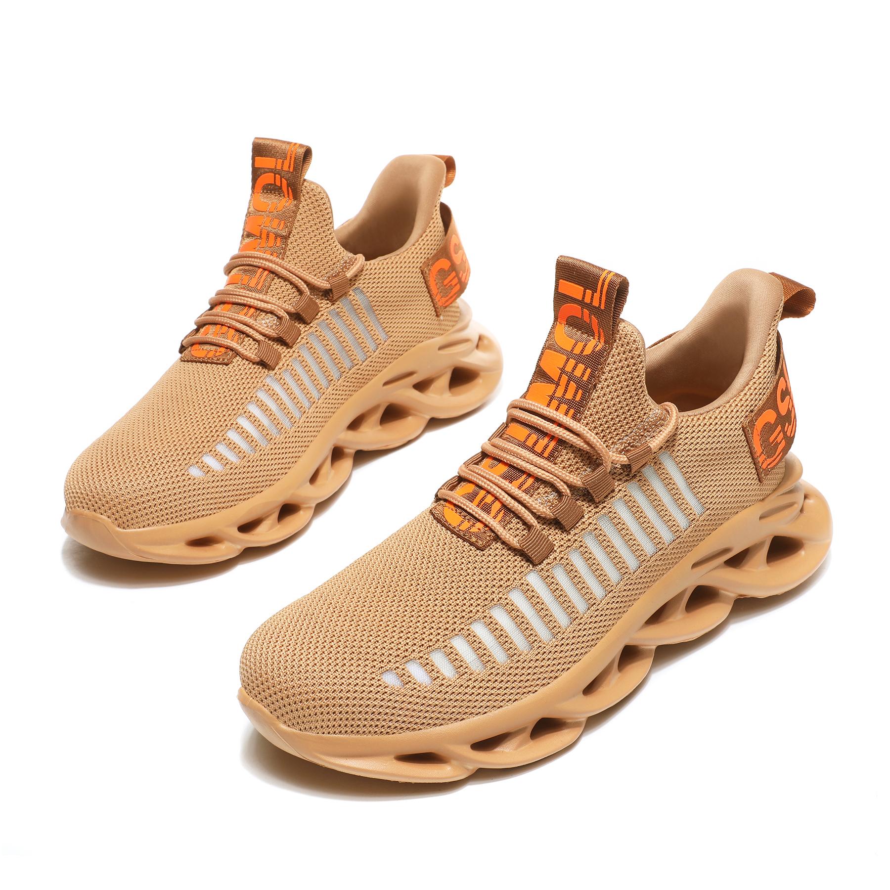 GSLMOLN Men's Ultra-light Textured Design Color-block Lace-Up Trainer Casual Twist Sole Comfortable Sports Running Shoes for Outdoor or Daily Wear Slip Resistant Fathersdaygift Super Breathable Mesh Vamp Lightweight Soft Comfortable Wash resistance GSLMOLN Men's Ultra-light Textured Design Color-block Lace-Up Trainer Casual Twist Sole Comfortable Sports Running Shoes for Outdoor or Daily Wear Slip Resistant Fathersdaygift Super Breathable Mesh Vamp Lightweight Soft Comfortable Wash resistance