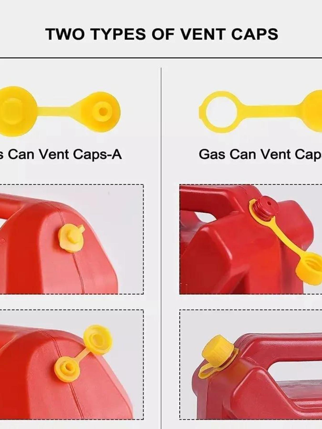 Universal Fuel Can Nozzle Kit | Replacement Gas Tank Spout with Caps for Gallon Containers
