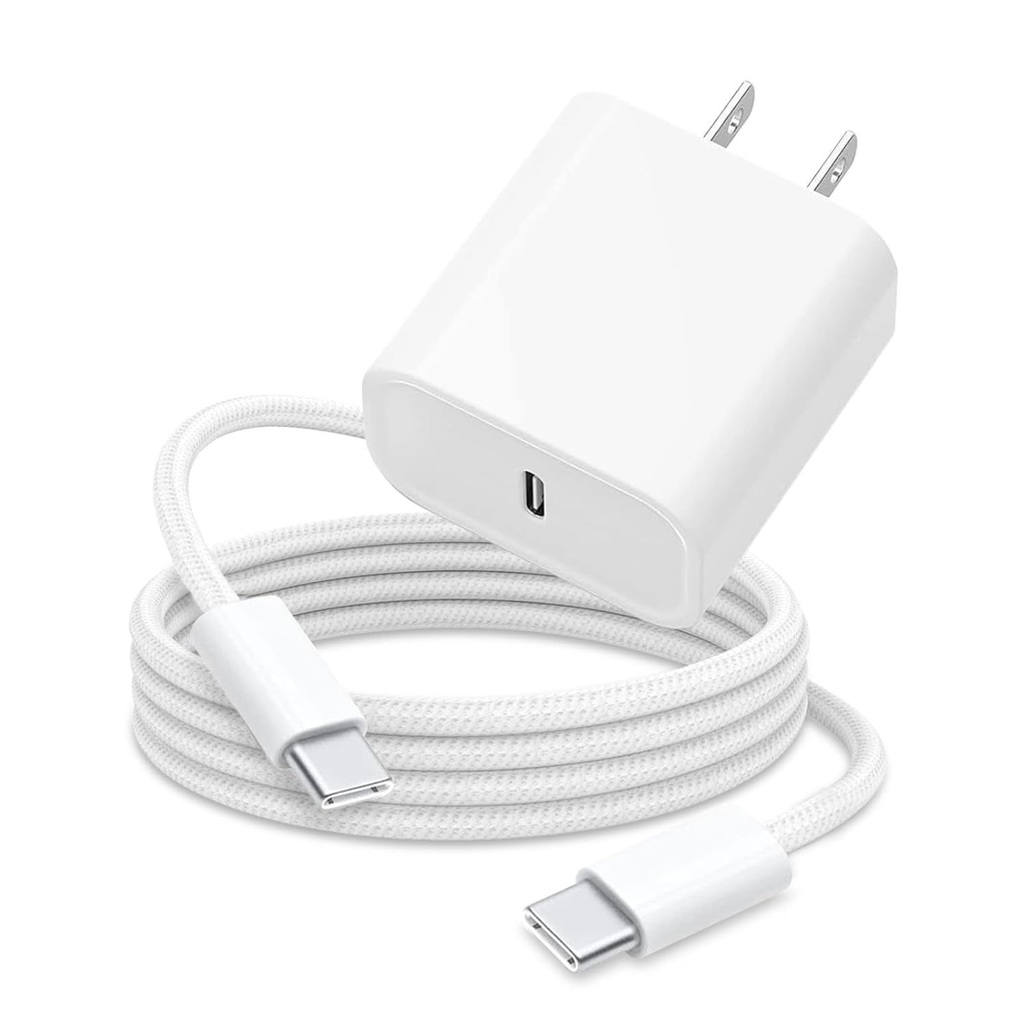20W Type C  Wall Charger Block for  16e 16 15,AirPods 4 4th,Air Pods Max 2024,AirPods Pro 2nd,iPad 11 A16 2025 Pro 13/12.9, iPad 10th Air 13 Generation Tablet USB C  Cord