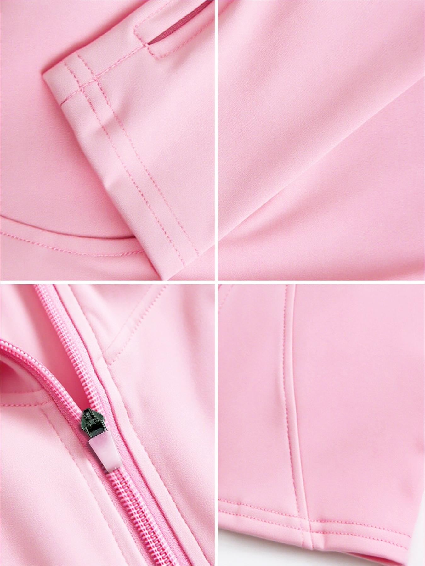 Women's Fashion Two-Piece Set, Slim Fit Long Sleeve Thumb Hole Cuffs, Zipper Front Jacket Style, Elastic Flare Pants, Daily Wear Womenswear