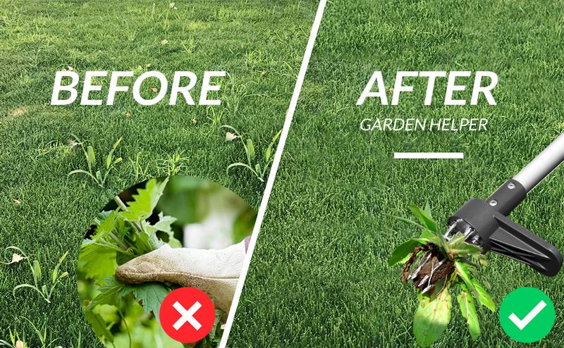 Walensee Upgraded Weeder, Stand Up Puller with Long Handle and 5 Claws, Hound Weeder Puller for Dandelion, Root Pulling Tool and Picker, Grabber (1 Pack)