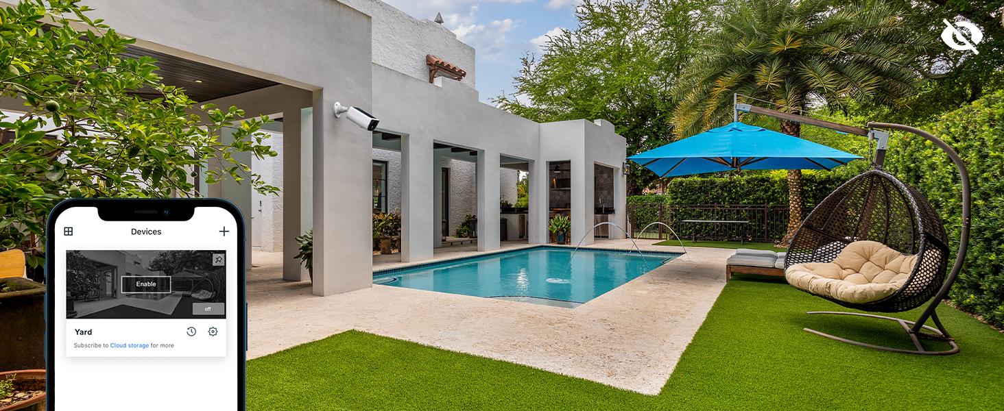 wansview 2.4Ghz WiFi Home Security Cameras Continuous Solar Power - Security Cameras Wireless for outdoor, SD/Cloud Storage (optional), Waterproof, 2K Color Night Vision, Works with Alexa/Google Home, camara de seguridad Springtok