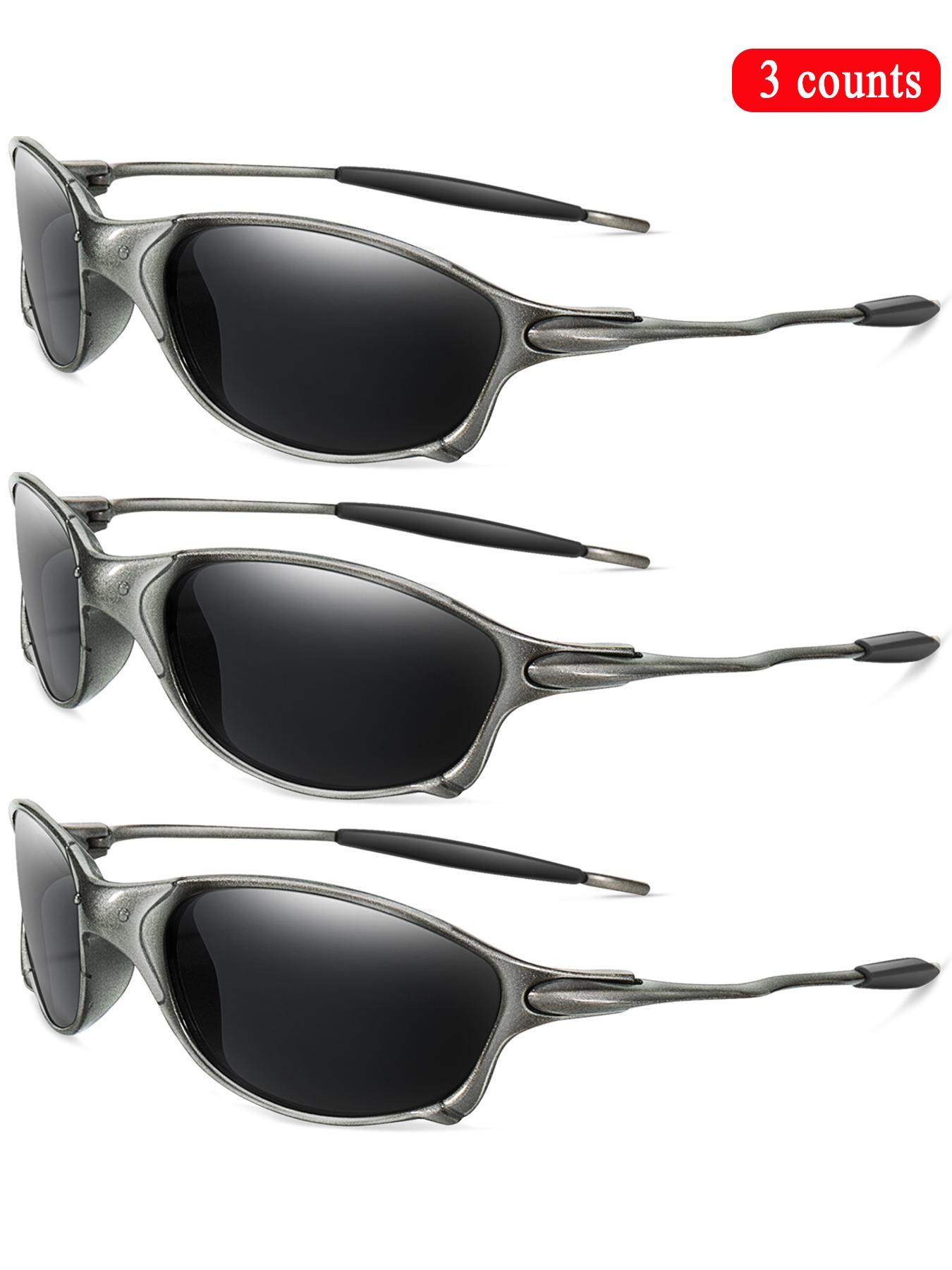 5 Pairs/set Unisex Vintage Oval Frame Vintage Sunglasses, Outdoor Sports Sunglasses, Fashionable Sunglasses for Men & Women for Daily Wear, Tinted Lenses Sunglasses