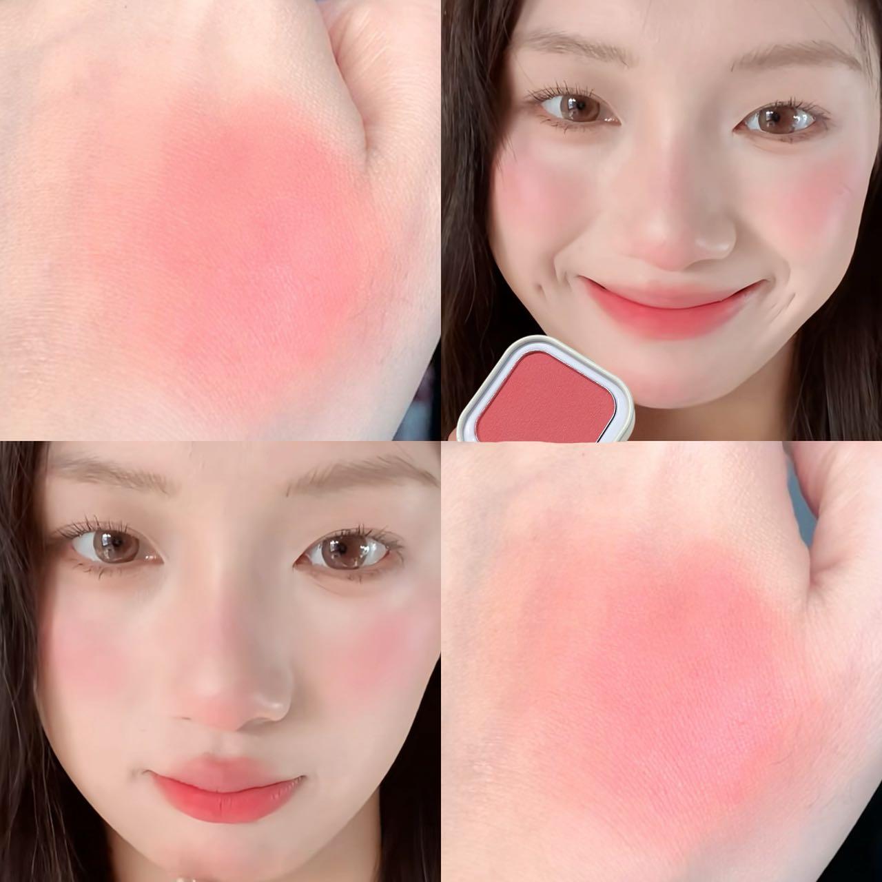 Lightweight Smooth Soft Blush, Matte, 4 Colors Available, Natural Look, Long-Lasting, Waterproof Sweatproof, Ideal Gift, Suitable for All Skin Types