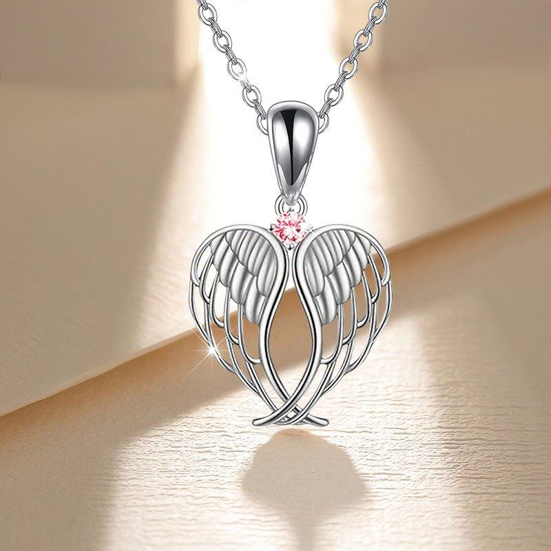 Angel Wings Necklace Plated Suitable for & - Elegant Angel Wing Pendant Jewelry Gift for Christmas Birthday Casual Attire, Year-Round Fashion Accessory, for Teenager