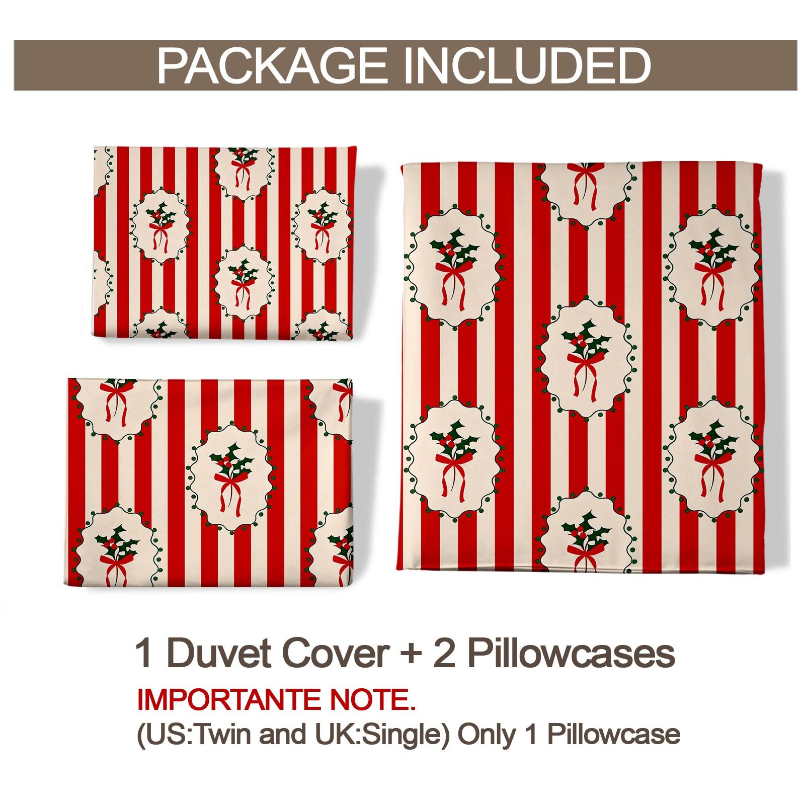 2/3 Pcs Christmas Coquette Bow Duvet Cover Set, Cute Gingerbread Man & Christmas Tree Print Bedding, Soft and Comfortable Fabric, High-Aesthetic Girl's Bedroom Decor, Ideal Christmas Holiday Gift, Filling Not Included