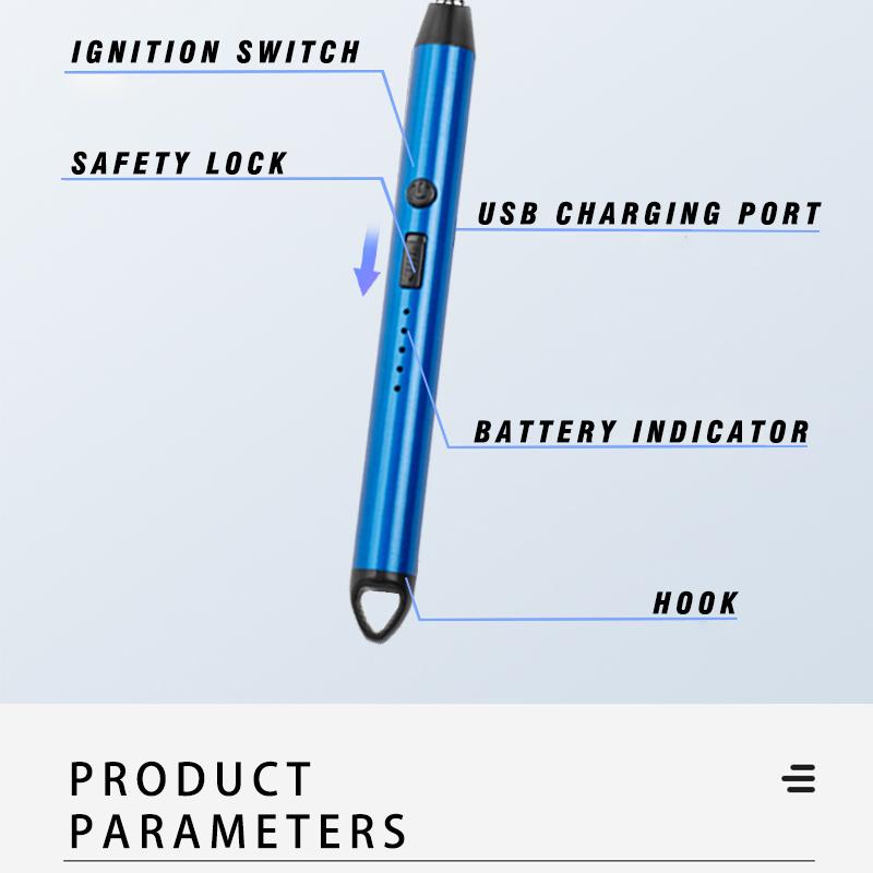 Ignite the Candle Electric Tool,  Mothers Day Gifts for Mom from Daughter Son, Birthday Gifts for Mom Women Men Wife Sister Self Igniter Torch Portable Rechargeable  Pink Orange Gradient Kitchen Utensils Aluminum Cooking Utility bushcraft  tools