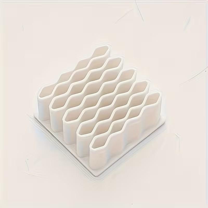 Wave Storage Box Set, 32 Grid Multi-Layer Vertical Organizer, Durable Desktop Shelf, Space-Saving, Easy Installation, Ideal for Home Office Clinic