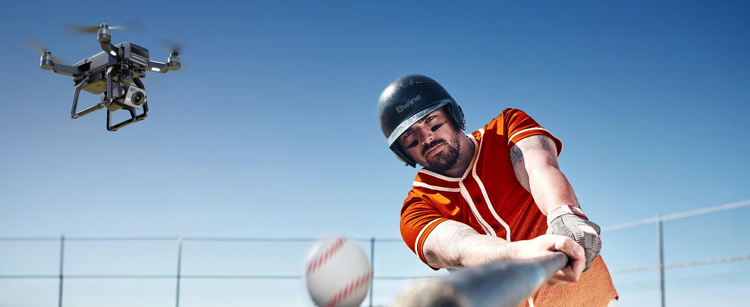 Bwine F7GB2 Drone with 4K Camera for Adults, 3-Axis Gimbal, 9800FT Transmission Range, FAA compliance, 50Mins Flight Time with 2 Batteries, GPS Auto Return+Follow Me+Beginner Mode