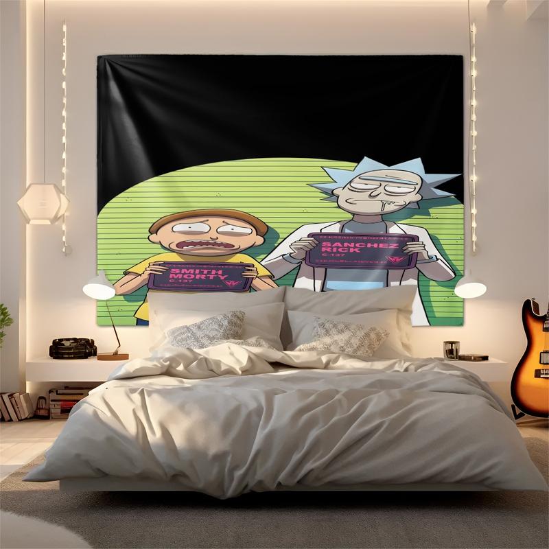Rick And Morty Patterned Tapestries, Fashionable Room Flags, Unique Wall Art In The Living Room And Bedroom, Very Special Gifts Rick And Morty Patterned Tapestries, Fashionable Room Flags, Unique Wall Art In The Living Room And Bedroom, Very Special Gifts