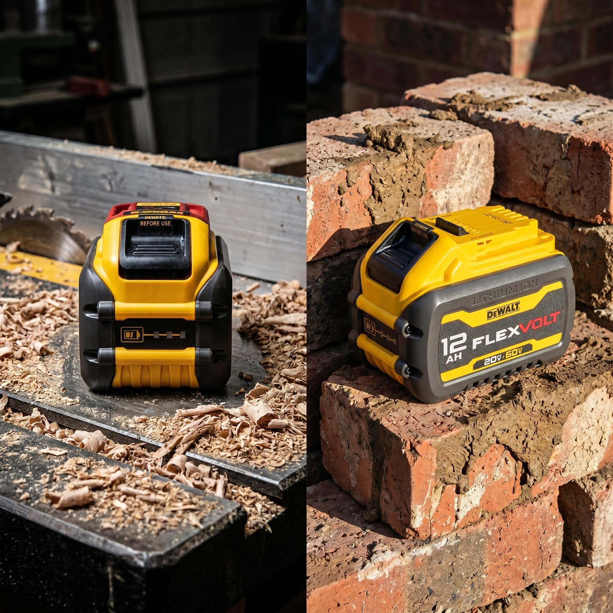 DeWalt DCB612 Heavy Duty 20V/60V FlexVolt 12.0Ah Lithium-Ion Battery with 21700 Cells, Batteries for Cordless Users’ Heavy Duty Work, Power Tool Accessories Replacement Tool