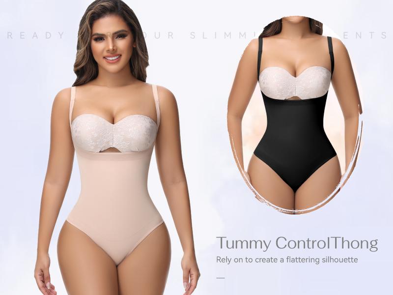 JOSHINE SHAPER Spring and Summer Tummy Control Thong Shapewear For Women High Waisted Panties Slimming Girdle Underwear Womenswear Compression Basic Blk Minimalist