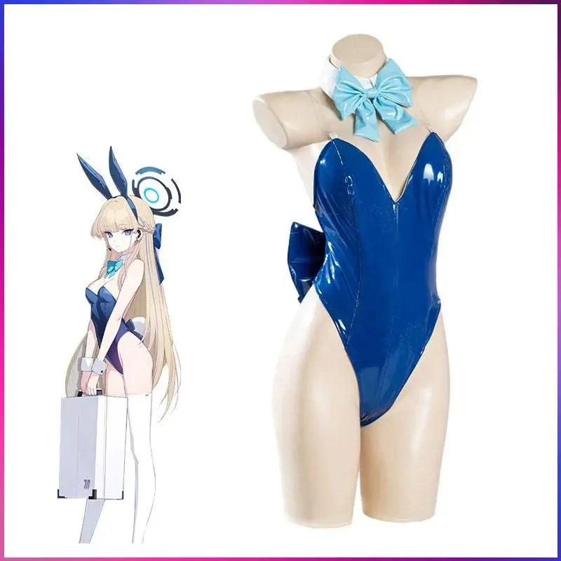 Sexy Anime Blue Archive Cosplay Asuma Toki Cosplay Costume Halos Bunny Girls Jumpsuit Kawaii Women Girls Halloween Party Suit