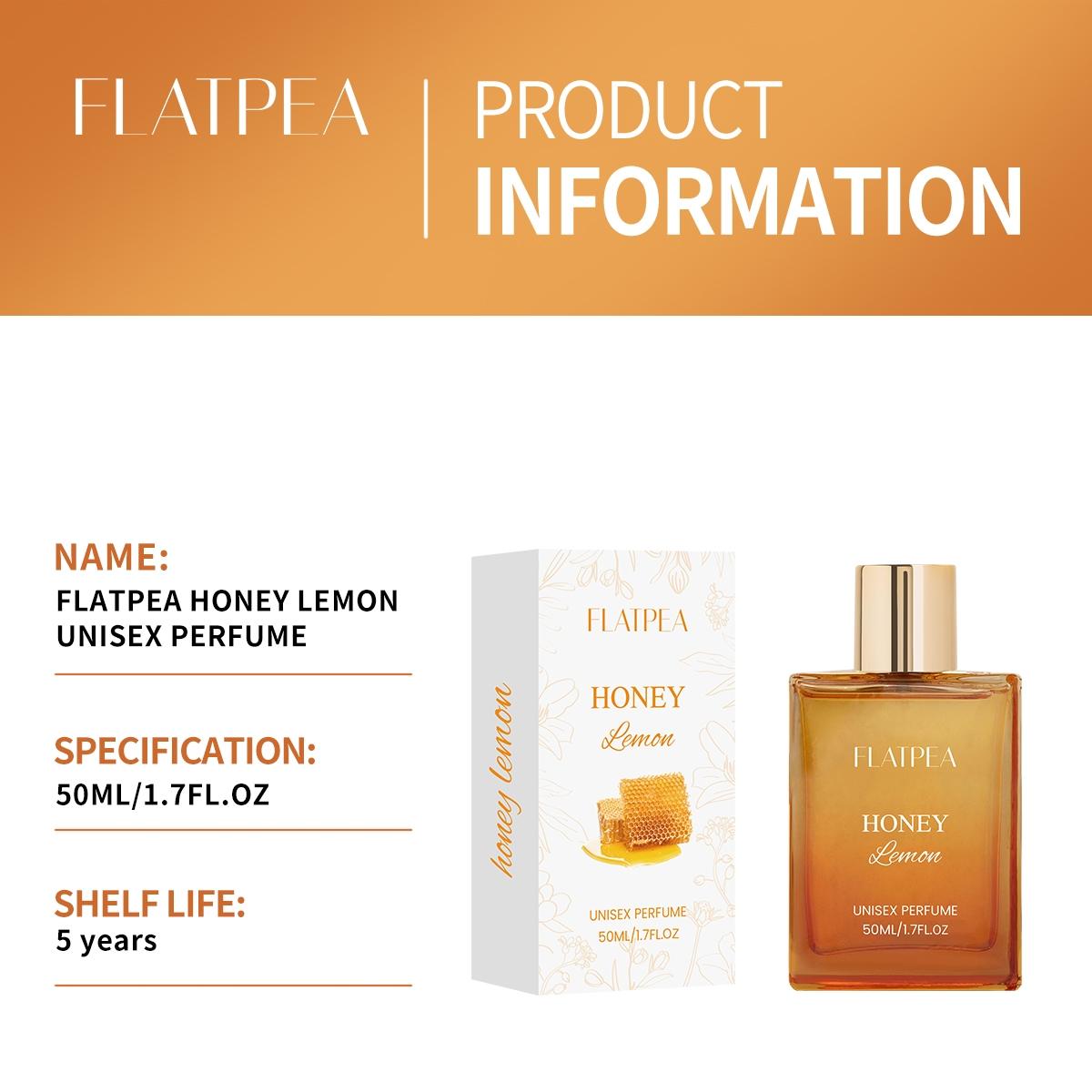 50ML Honey Lemon Perfume, Rich Layered Unisex Scent for Men & Women, Fresh Lemon with Rose, Long Lasting Fragrance for Daily Use