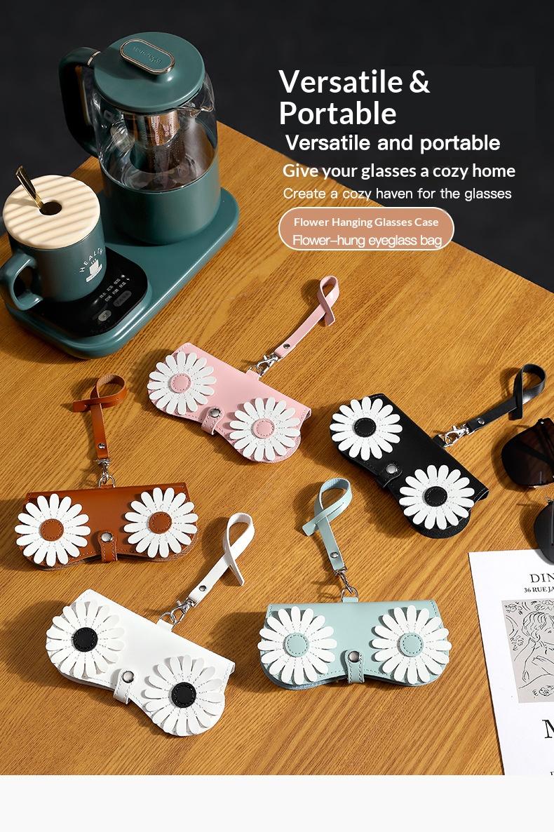 Cute glasses clip ins fashion sunglasses bag portable sunglasses case protective cover unisex bag accessory