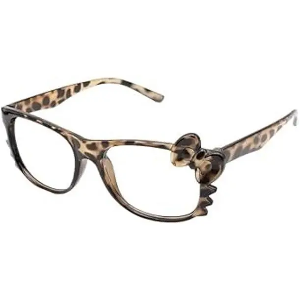 Cheetah Print Sunglasses Vintage Y2K Kawaii Emo Grunge Anime Cosplay Glasses AccessoriesGift