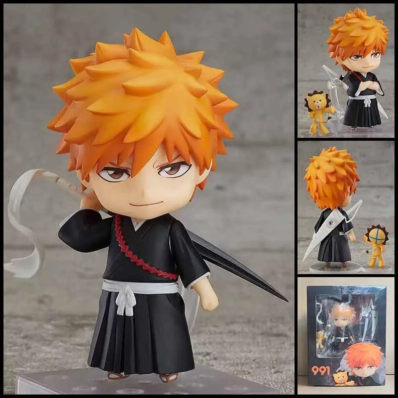 2026 hot item 10cm Anime Bleach 991# Kurosaki Ichigo 1199# Hitsugaya Toushirou Pvc Figures Collectible Model Doll Regular Version Toy Gift Popular toys