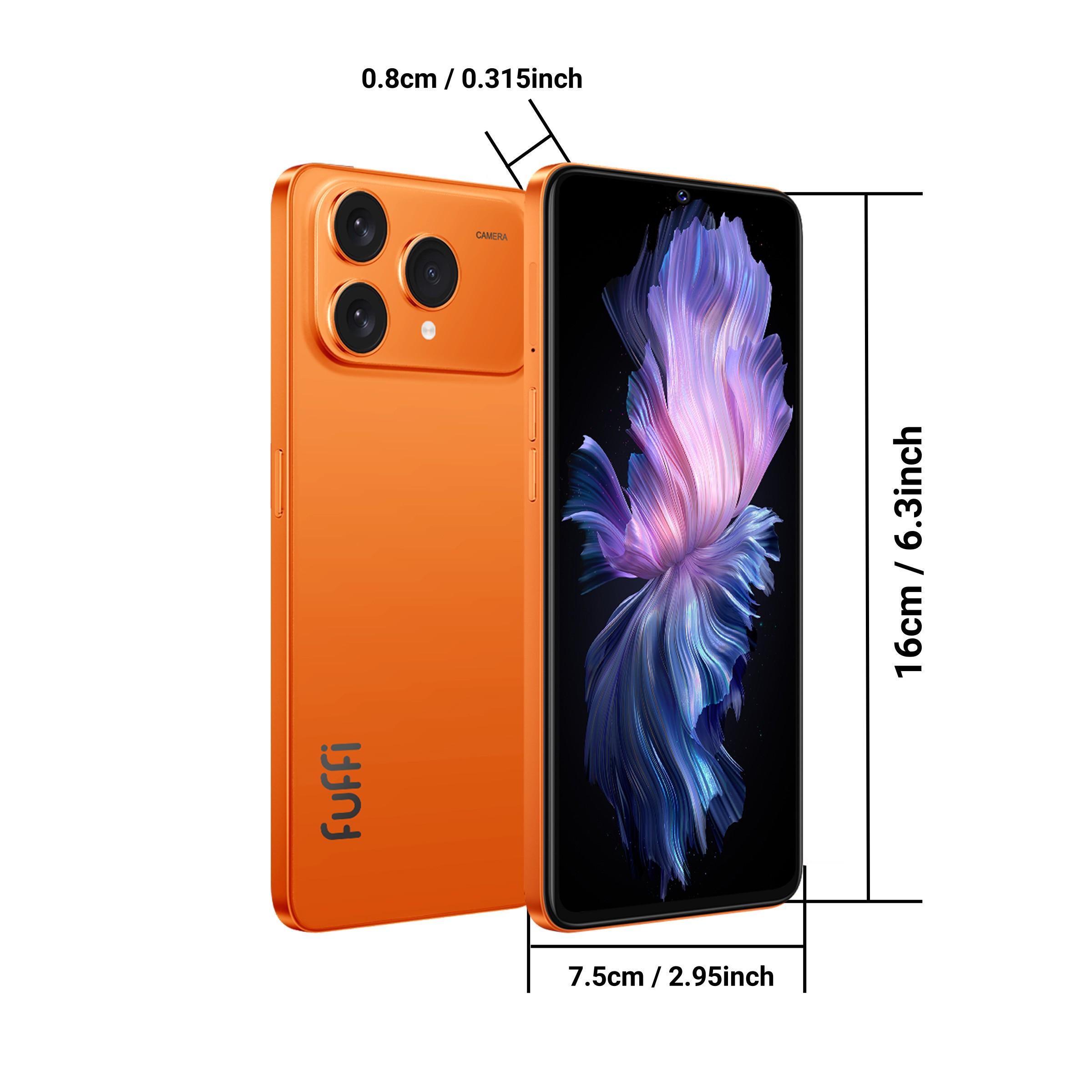 Fuffi Smart Phone, 6.53 Inches, 6+128GB, Android, 4000mah Battery, 4g Network, Dual Sim, Quad-Core Processor, 6gb RAM, Smartphone
