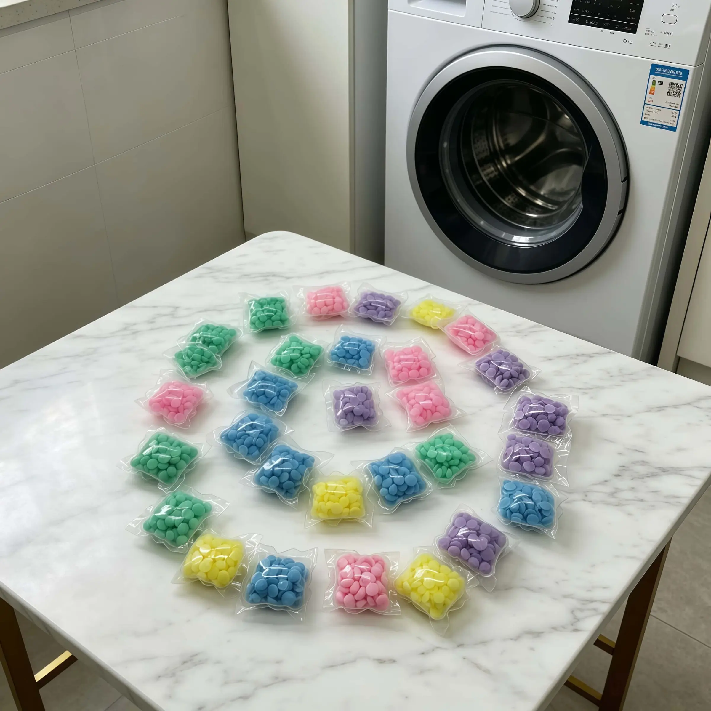 Long-Lasting Scent Beads, 30 Pieces Per Bag, 72-Hour Freshness, Quick Dissolve in Cold Water, Universal Use for Clothes and Bedding, Laundry Accessories