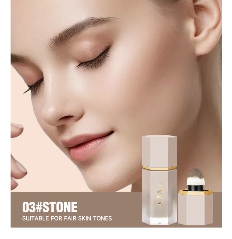 4-Color Face Contouring Liquid, Natural Highlighter, Bronzer, Waterproof Matte Finish, Multi-Functional Bronzing Makeup Stick, Long-Lasting Skin Brightener, Highlighting Stick, Contour Cheek