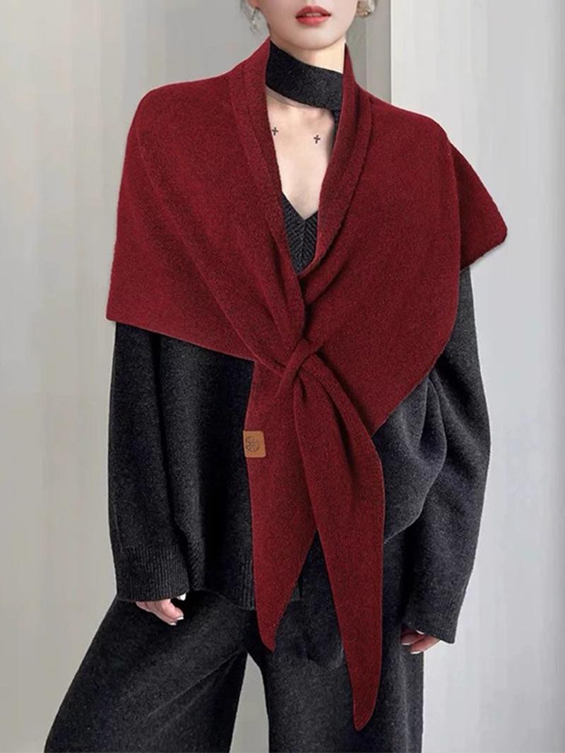 Women's Trendy Solid Shawl, Casual Soft Comfortable Scarf for Daily Wear, Fashion Accessories for Women & Girls